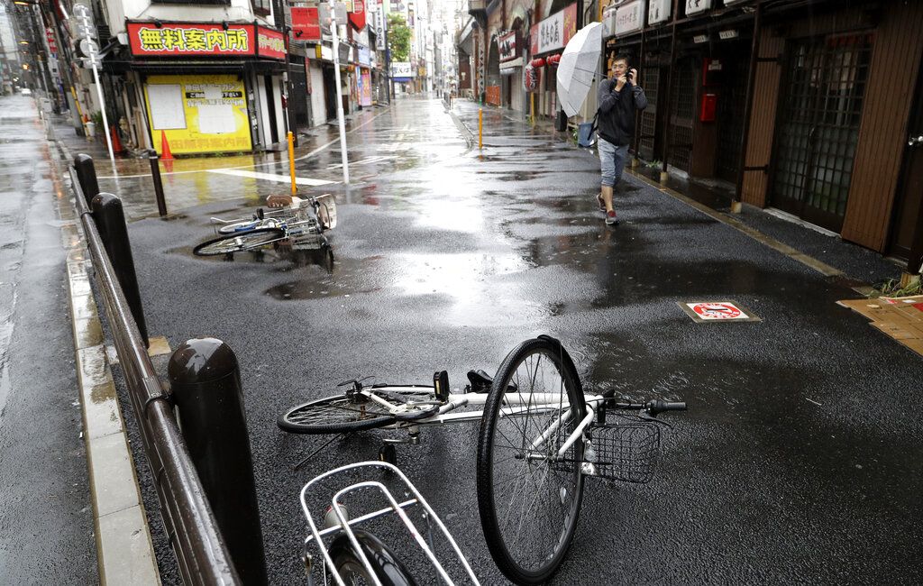 海貝思周六吹襲日本本州。AP