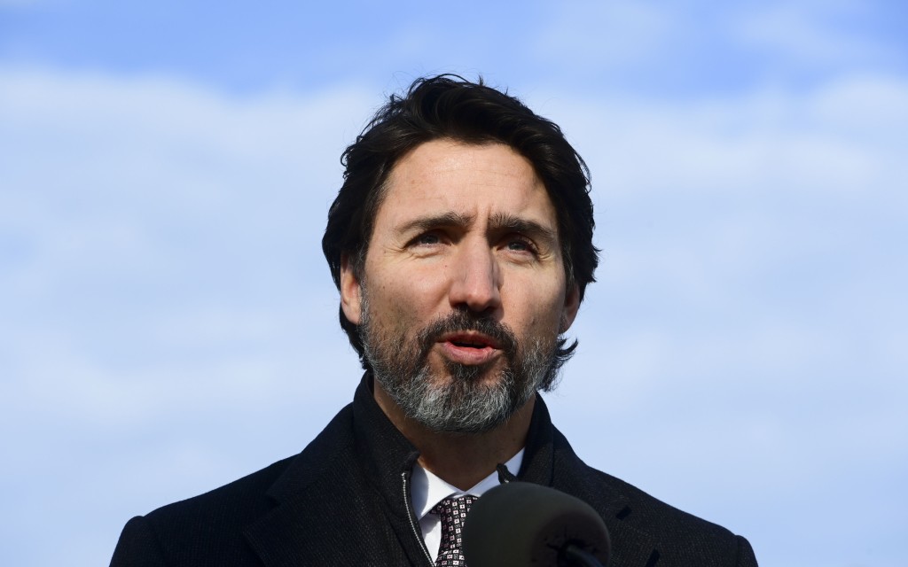 加拿大總理杜魯多發動投訴中國檢測冷凍食品。AP圖片