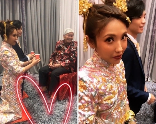鍾舒祺與李恒韜突然提前擺酒。 鍾舒漫IG