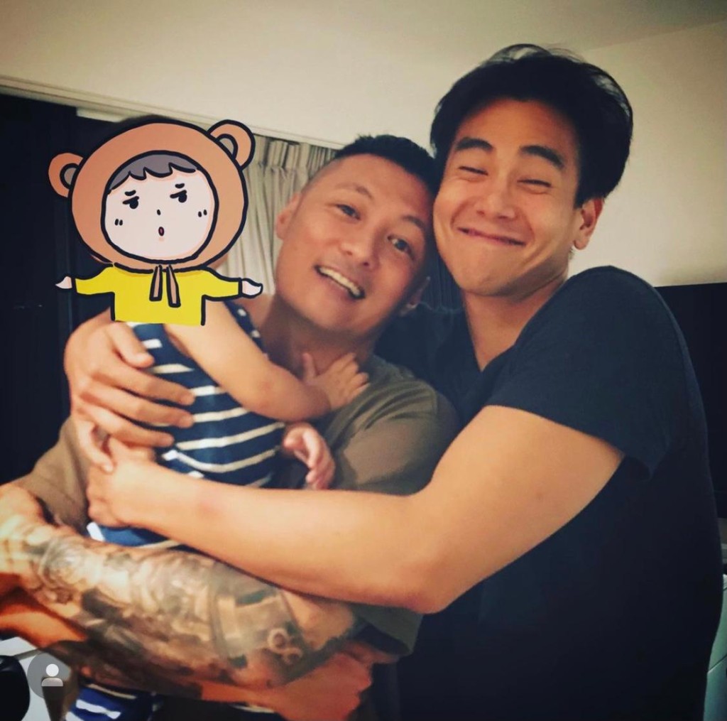 彭于晏好錫樂仔兒子Cody(余初見)。