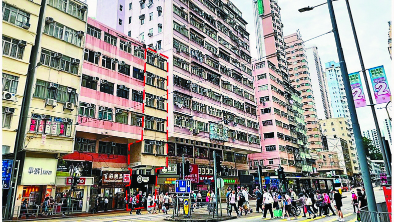 筲箕灣道104號全幢商住樓標售,市值逾4000萬。 筲箕灣道104號全幢商住樓標售,市值逾4000萬。