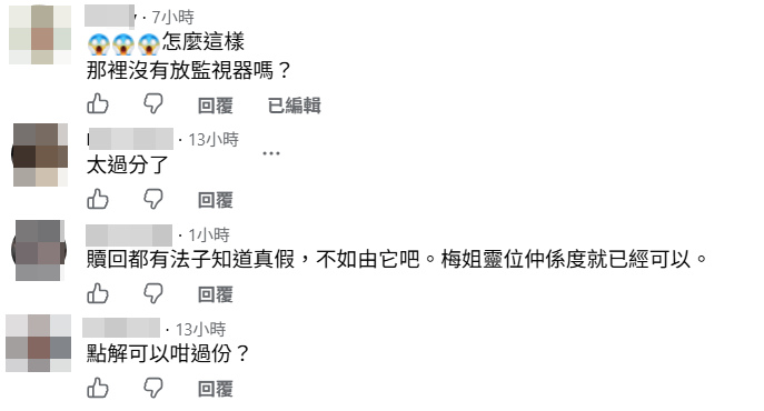 網民質疑寺方保安。