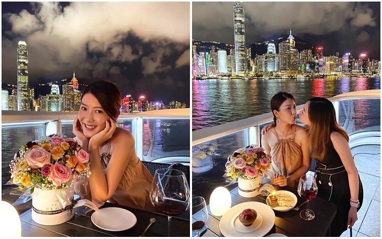 余香凝嘅女仔朋友同佢預祝生日搞到咁浪漫，難怪令一直恨嫁嘅佢諗多咗啦！