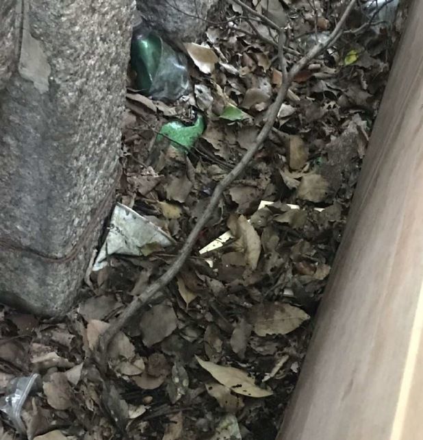 繪馬被拆下並埋到附近偏僻地方的泥土中。網圖