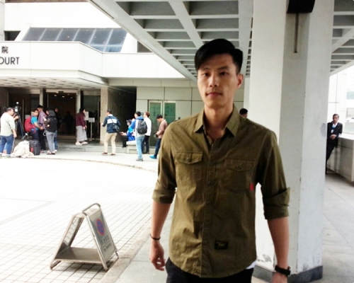 西九龍衝鋒隊警員盧卓浩。黃梓生攝