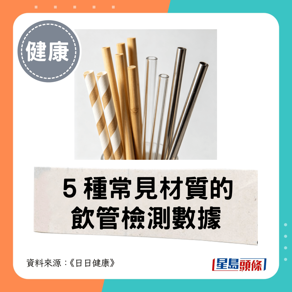 ５种常见材质的饮管检测数据