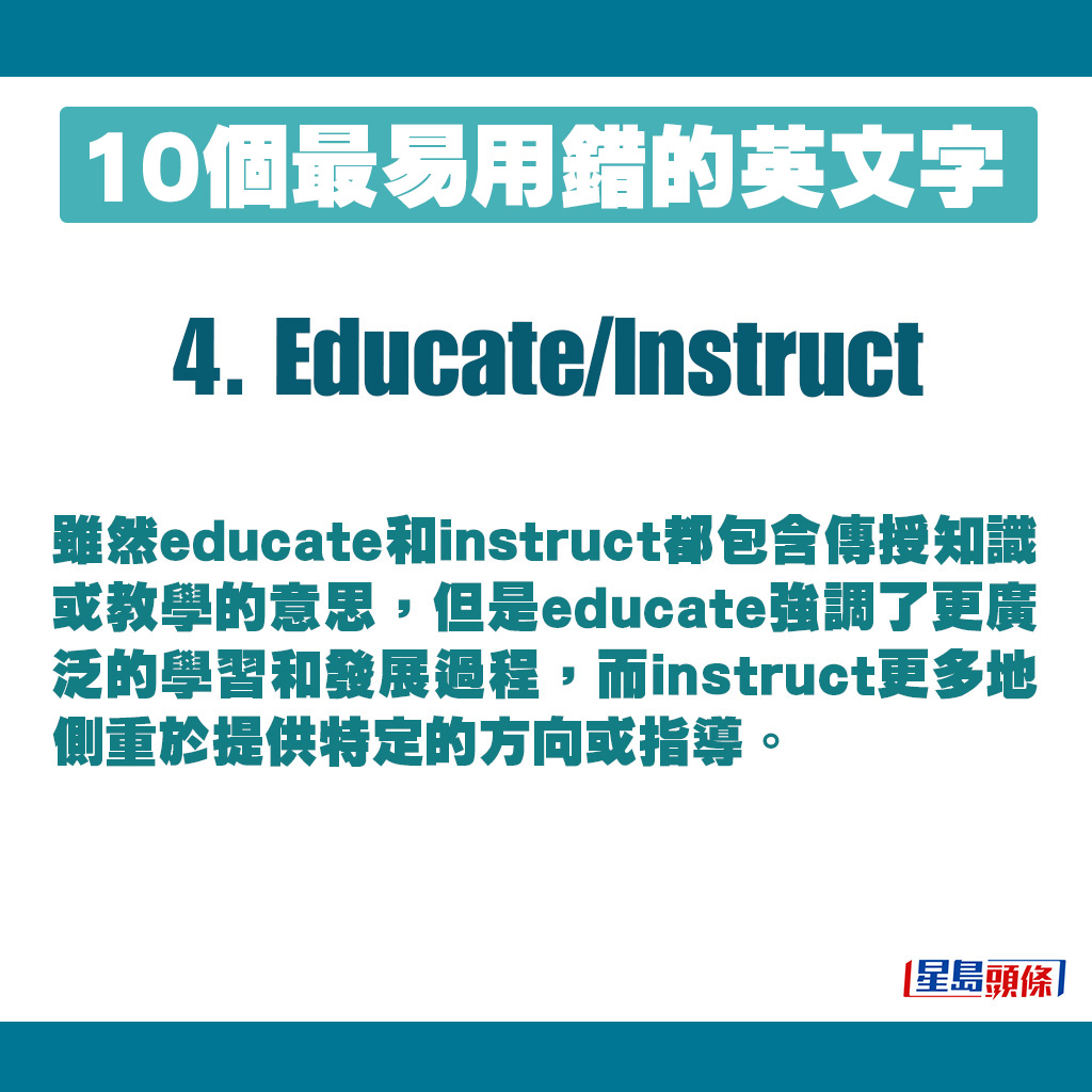 4. Educate/Instruct