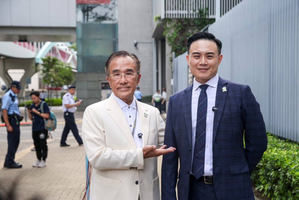 田北辰不再參選,莊豪鋒將接班出選。何家豪攝 田北辰不再參選,莊豪鋒將接班出選。何家豪攝