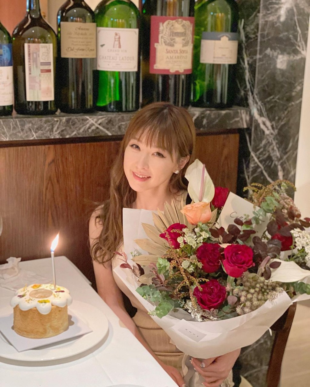 樂瞳生日有花收，但未有透露由誰所送。