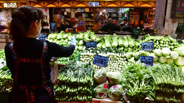 蔬菜价格下跌致通胀升幅放缓。资料图片