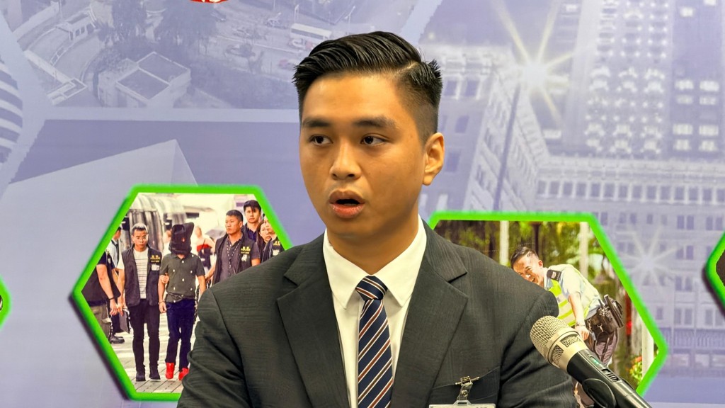 警方西九龍總區刑事部情報組高級督察吳彥柏。 警方西九龍總區刑事部情報組高級督察吳彥柏。