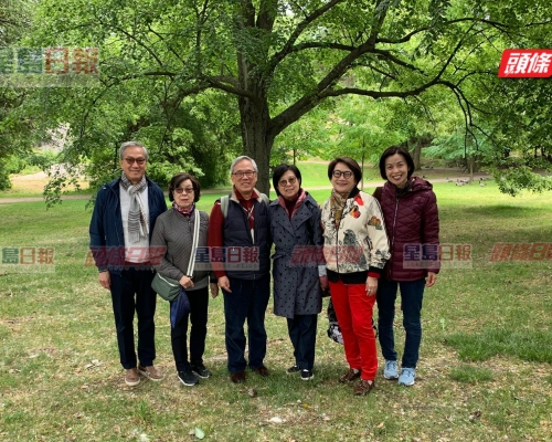 曾蔭權正與家人身處外地。本報圖片