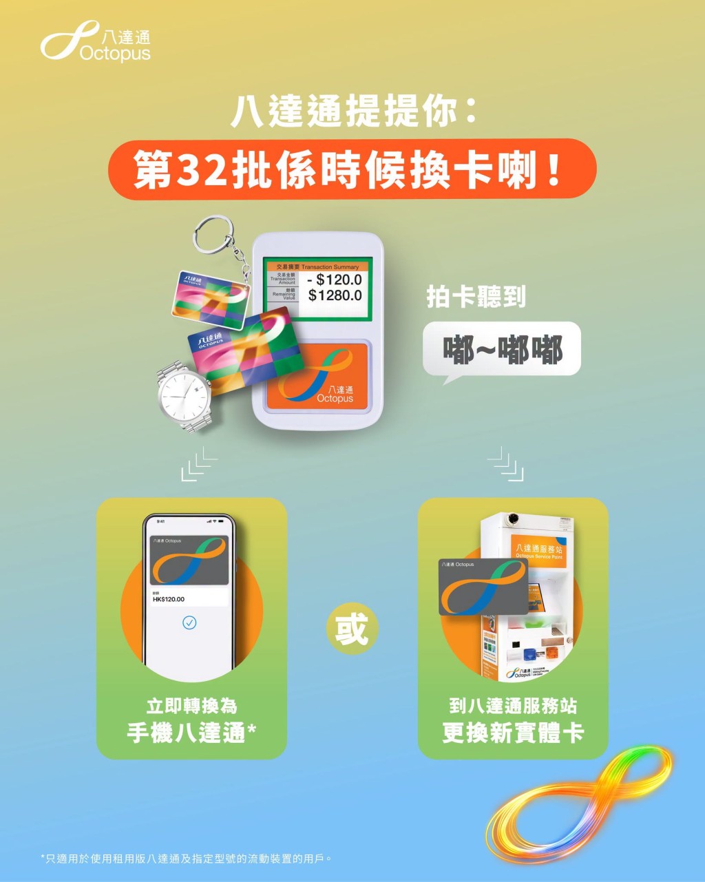 再有八達通過期退役!拍卡留意「嘟~嘟嘟」 檢查受影響卡號即換卡 再有八達通過期退役!拍卡留意「嘟~嘟嘟」 檢查受影響卡號即換卡