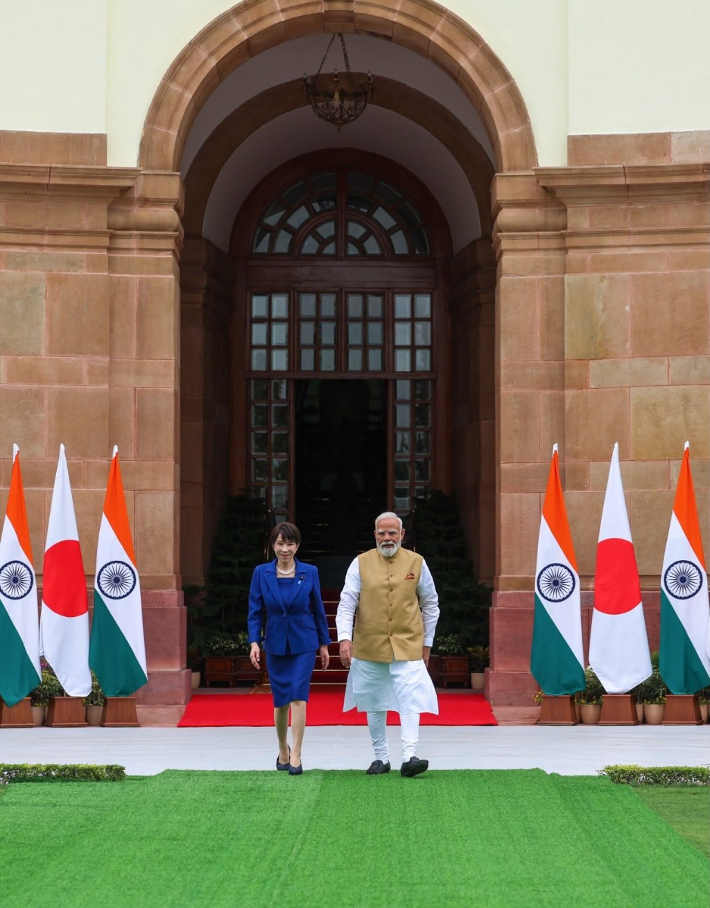 高市早苗展開上任首相後第一次訪印行程。narendramodi@X 高市早苗展開上任首相後第一次訪印行程。narendramodi@X