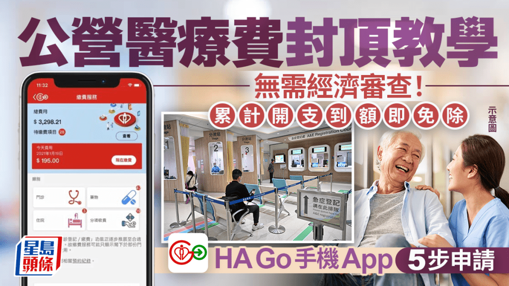 公營醫療費封頂全免教學！累計$1萬醫療開支即全數免除 無需經濟審查 2大注意要點 HA Go手機App5步申請