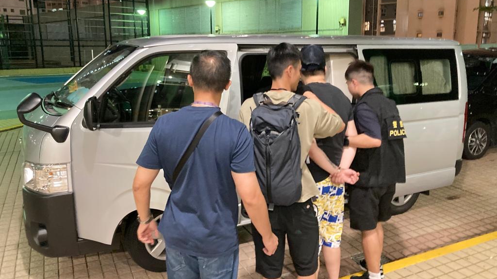 警方拘捕一名25歲男子。警方提供