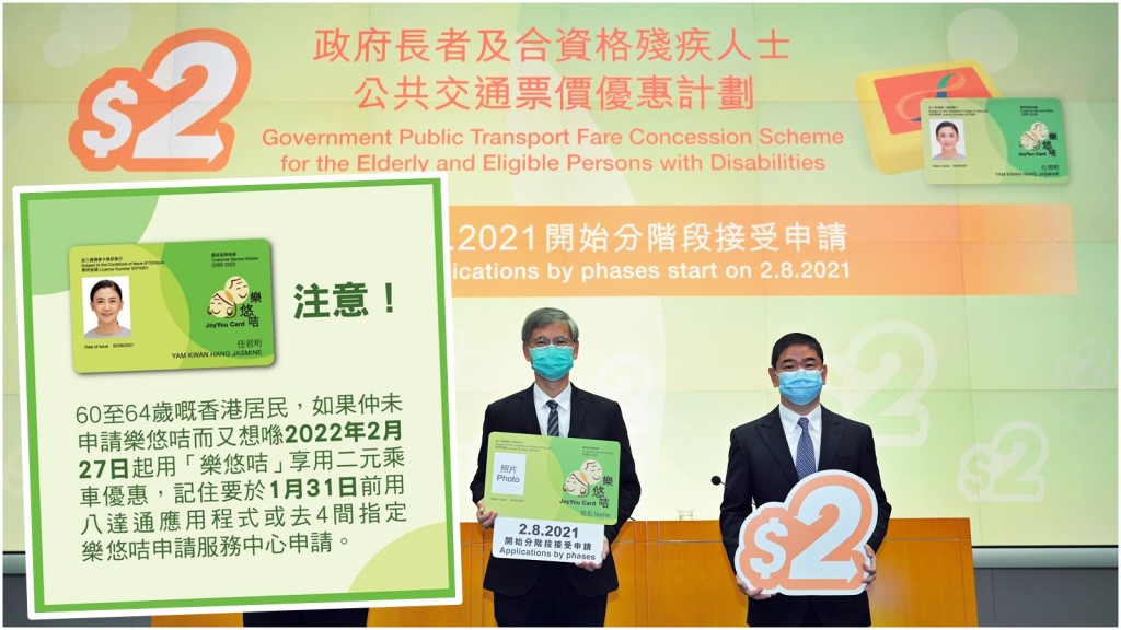 由2月27日起,2元乘車優惠的合資格年齡將由65歲下調至60歲。資料圖片(小圖為網圖)