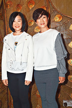 唐韋琪(右)認為有危也有機,所以此時大膽力捧新人張若希。