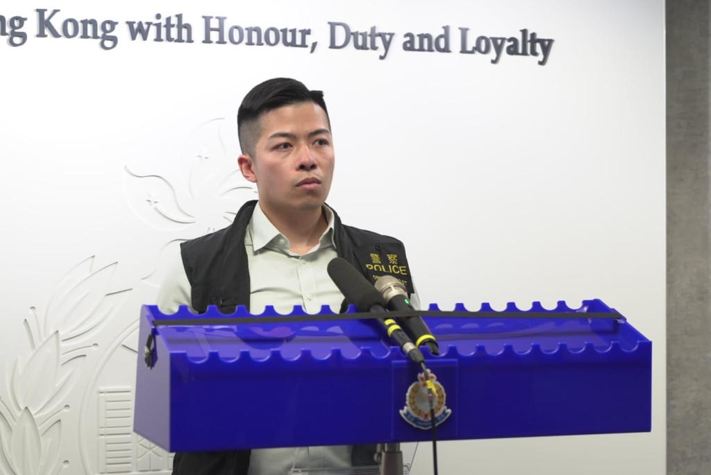 深水埗警區重案組高級督察雲天星。 深水埗警區重案組高級督察雲天星。