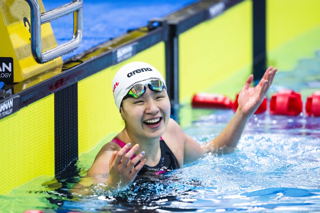 李芯瑤先在女子50米自由泳奪金。港協暨奧委會圖片