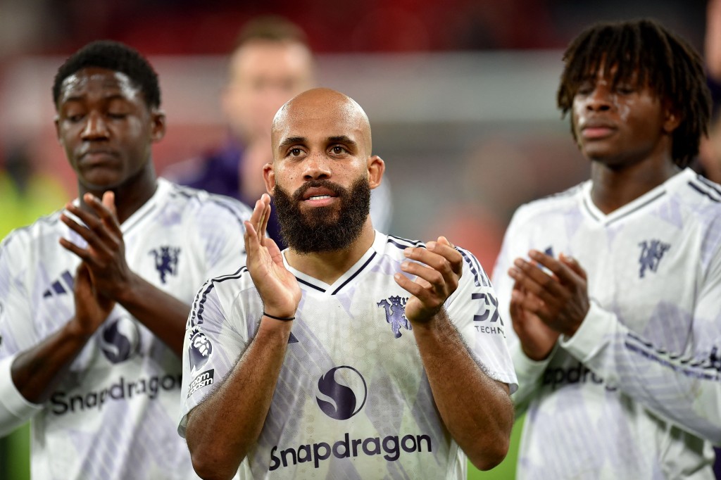 上仗曼聯作客贏利物浦。法新社 上仗曼聯作客贏利物浦。法新社