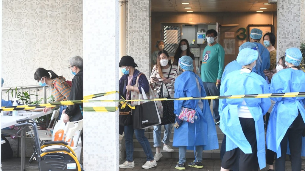 屯門翠寧花園第3座完成圍封。資料圖片