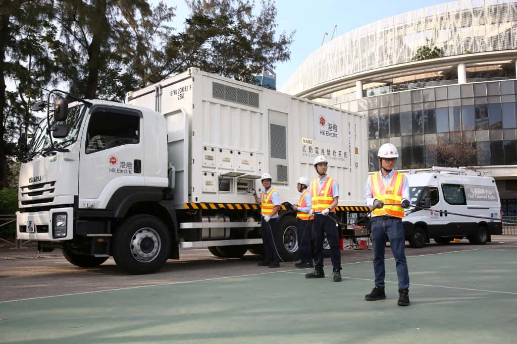 港燈工程團隊自年初起，進行多次比賽場地實地緊急復電和模擬電壓驟降測 試，提升應對突發電力事故的能力。