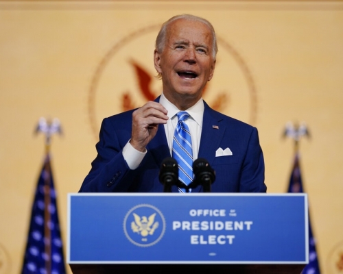 美國總統當選人拜登。AP圖片