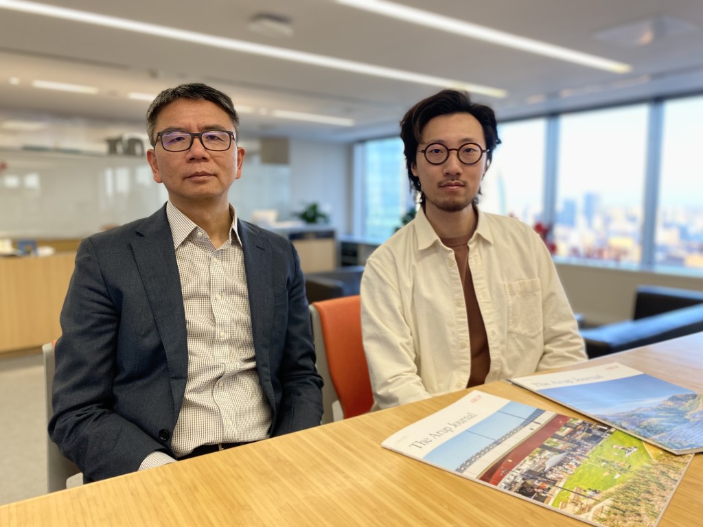 （圖左）奧雅納院士及董事劉鵬和（圖右）結構工程師樊鵬均表示，地理位置和非常規建築結構均為時光塔帶來極大的困難和挑戰。