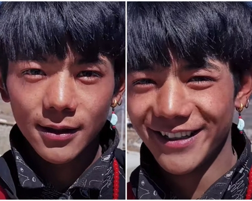 四川一名康巴藏族青年，因外表神似藝人吳彥祖而在網上火速爆紅。影片截圖