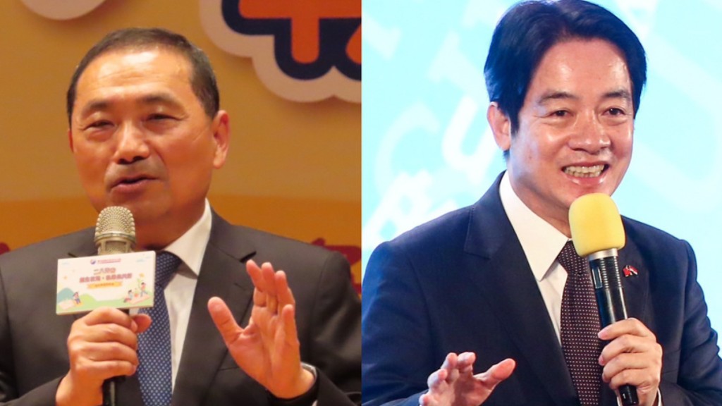 有民調顯示，侯康配支持度，與賴蕭配不斷收窄。中時新聞網