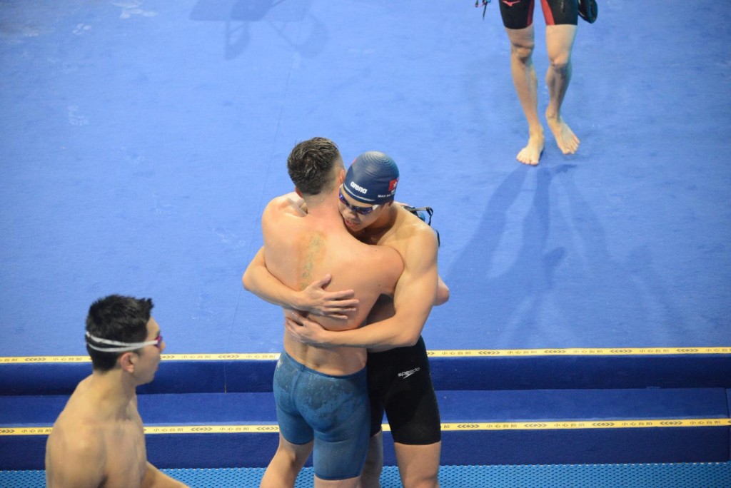 麥世霆躋身男子100米蛙泳決賽。楊功煜攝 麥世霆躋身男子100米蛙泳決賽。楊功煜攝