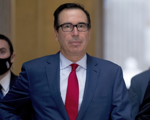 美国民主共和两党仍未就针对疫情的刺激经济措施重启谈判，美国财长姆努钦称有可能无法达成协议。AP图片