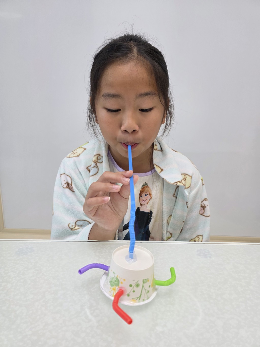 STEM實驗1：自製爆旋陀螺（圖片來源：受訪者提供）