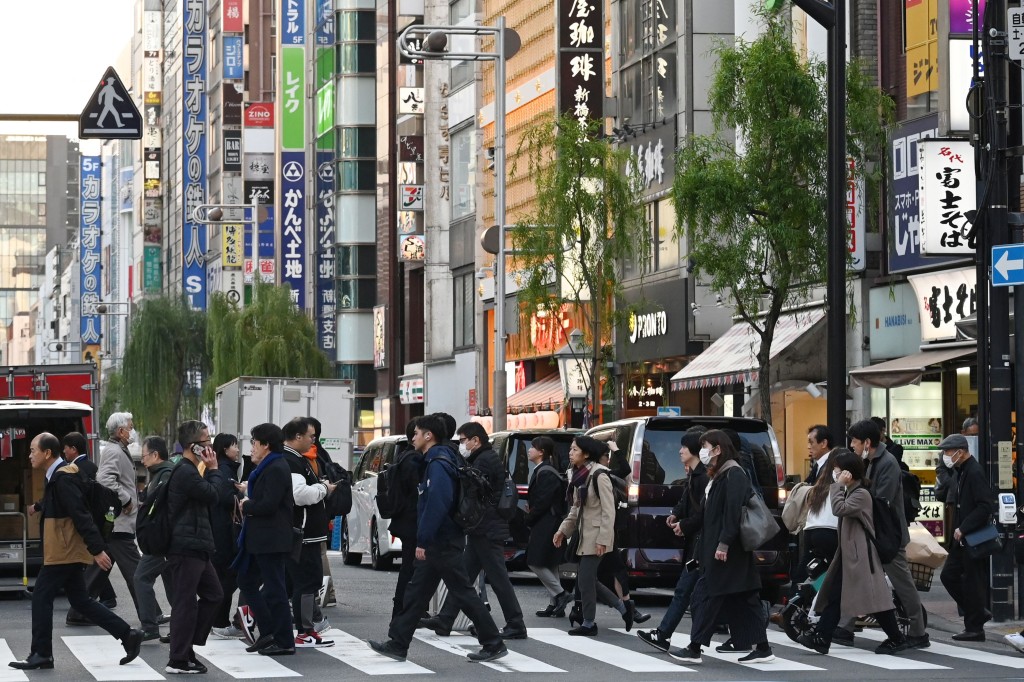 日本周五公布的官方數據顯示，日本10月份通脹年增3%。法新社