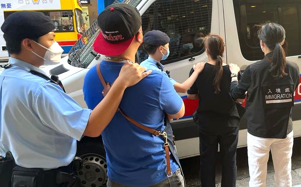 跨部門人員展開反非法入境者及非法勞工聯合行動拘捕多人。