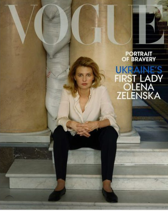 乌克兰第一夫人登上时尚杂志《Vogue》封面。IG