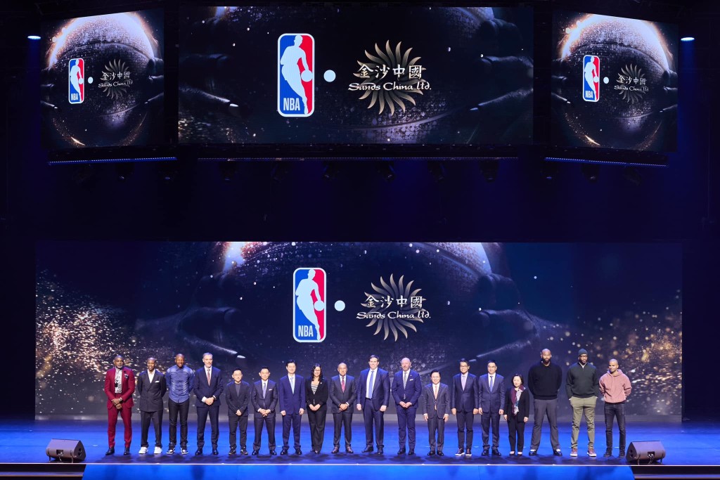 金沙中國未來5年都會舉行NBA季前賽。  澳門威尼斯人官方圖片