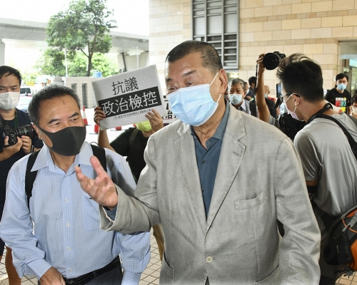 壹傳媒創辦人黎智英被控「勾結外國勢力」。資料圖片