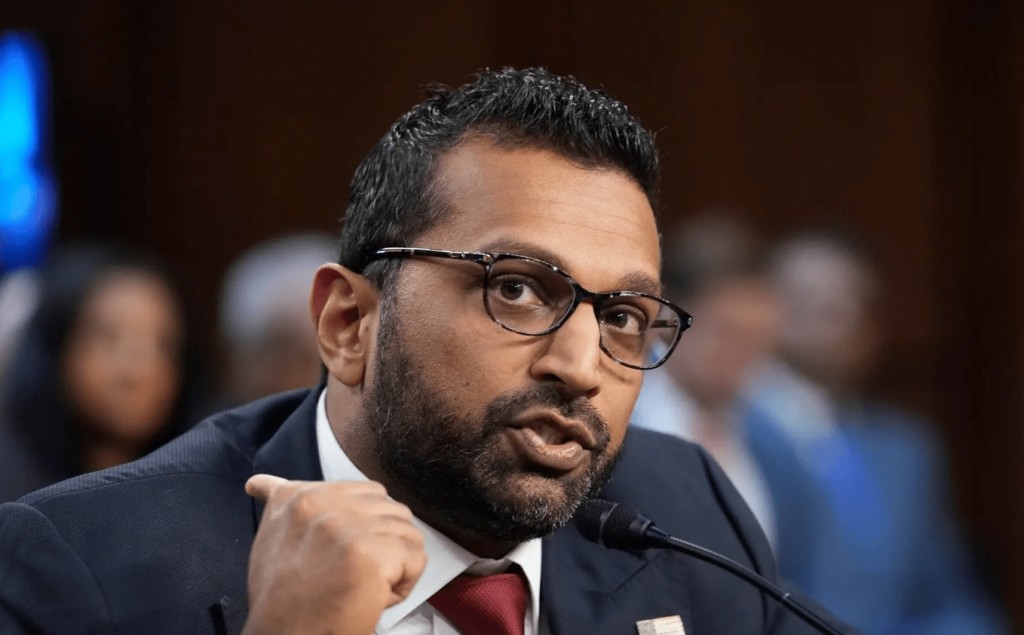 FBI局長帕特爾。 美聯社資料圖