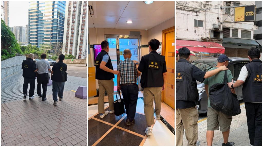三名被捕人已獲准保釋候查，須於十一月中旬向警方報到。