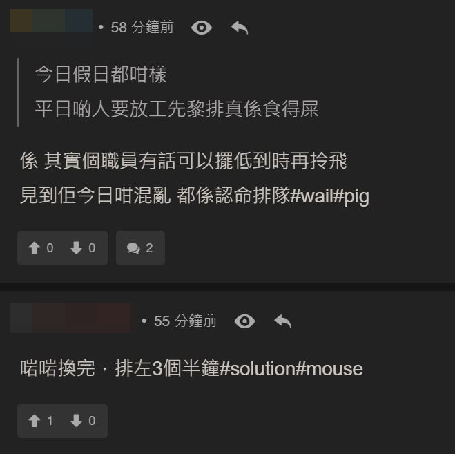 有人排咗3個半鐘。
