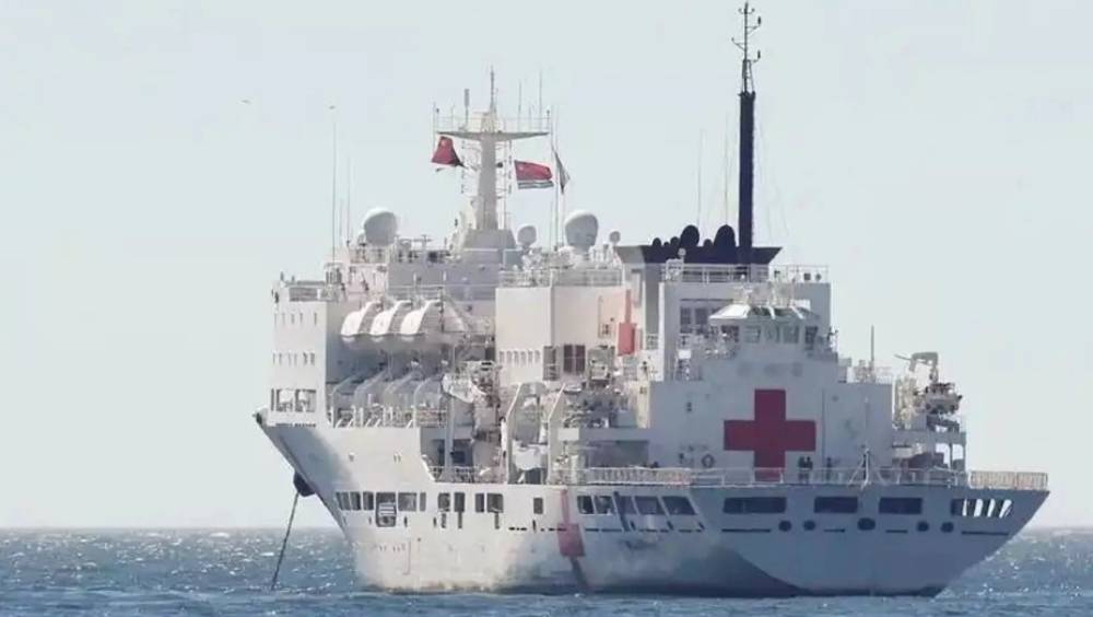 「絲路方舟」醫院船。 