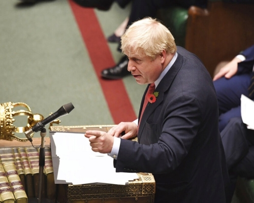 英國首相約翰遜。AP