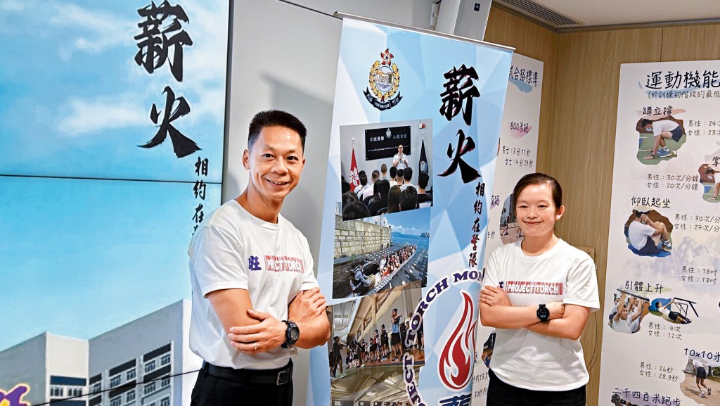 成功投考警隊的Simon(左)及阿彤(右)表示,薪火計劃幫助很大。