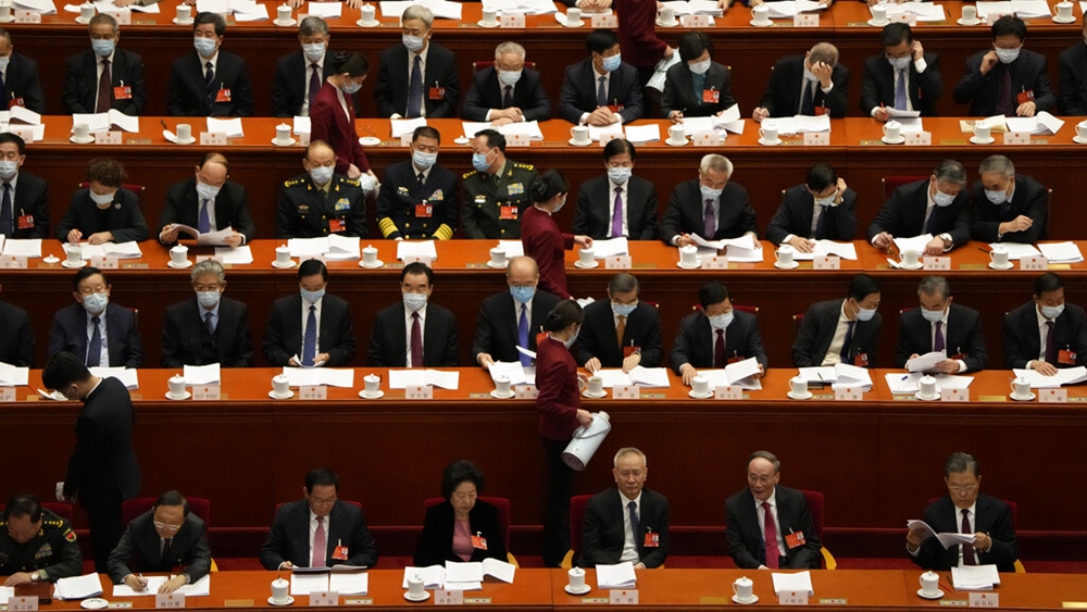 全國政協會議閉幕。AP資料圖片