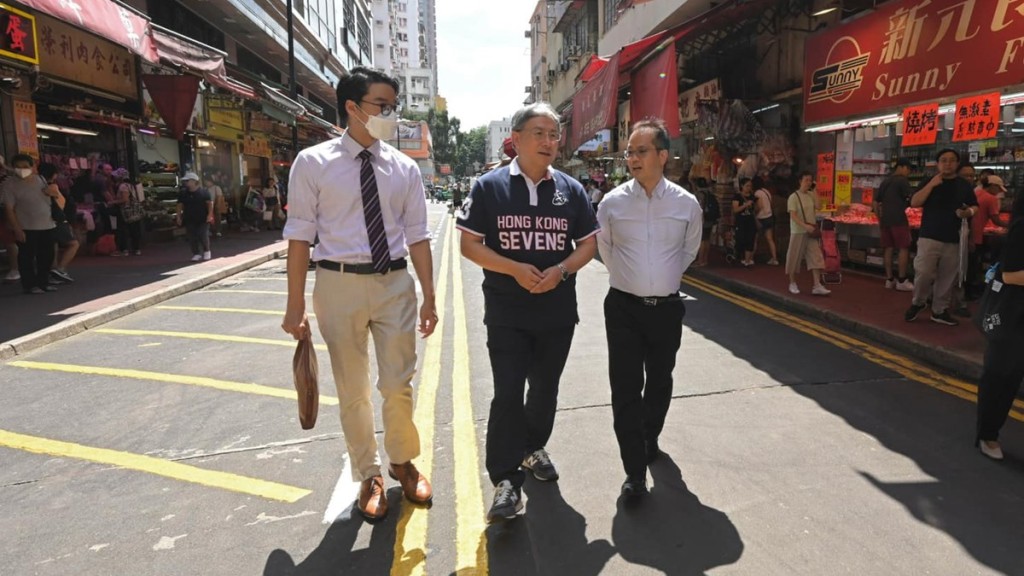 卓永興檢視新界衞生黑點整頓成效 3地點均維持整潔面貌