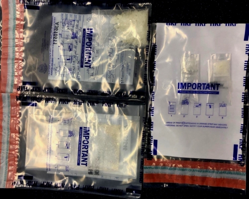 行動中檢獲的證物。