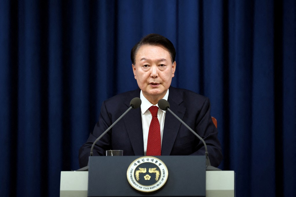 尹錫悅施政好評率重。路透社