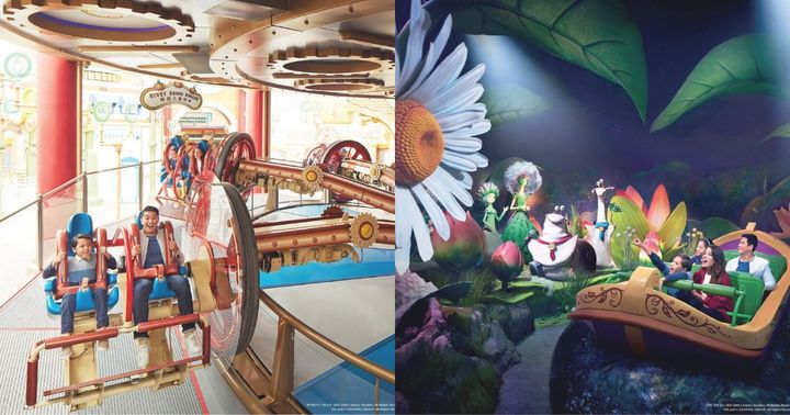 在園內可找到適合大小朋友同樂的遊樂設施。